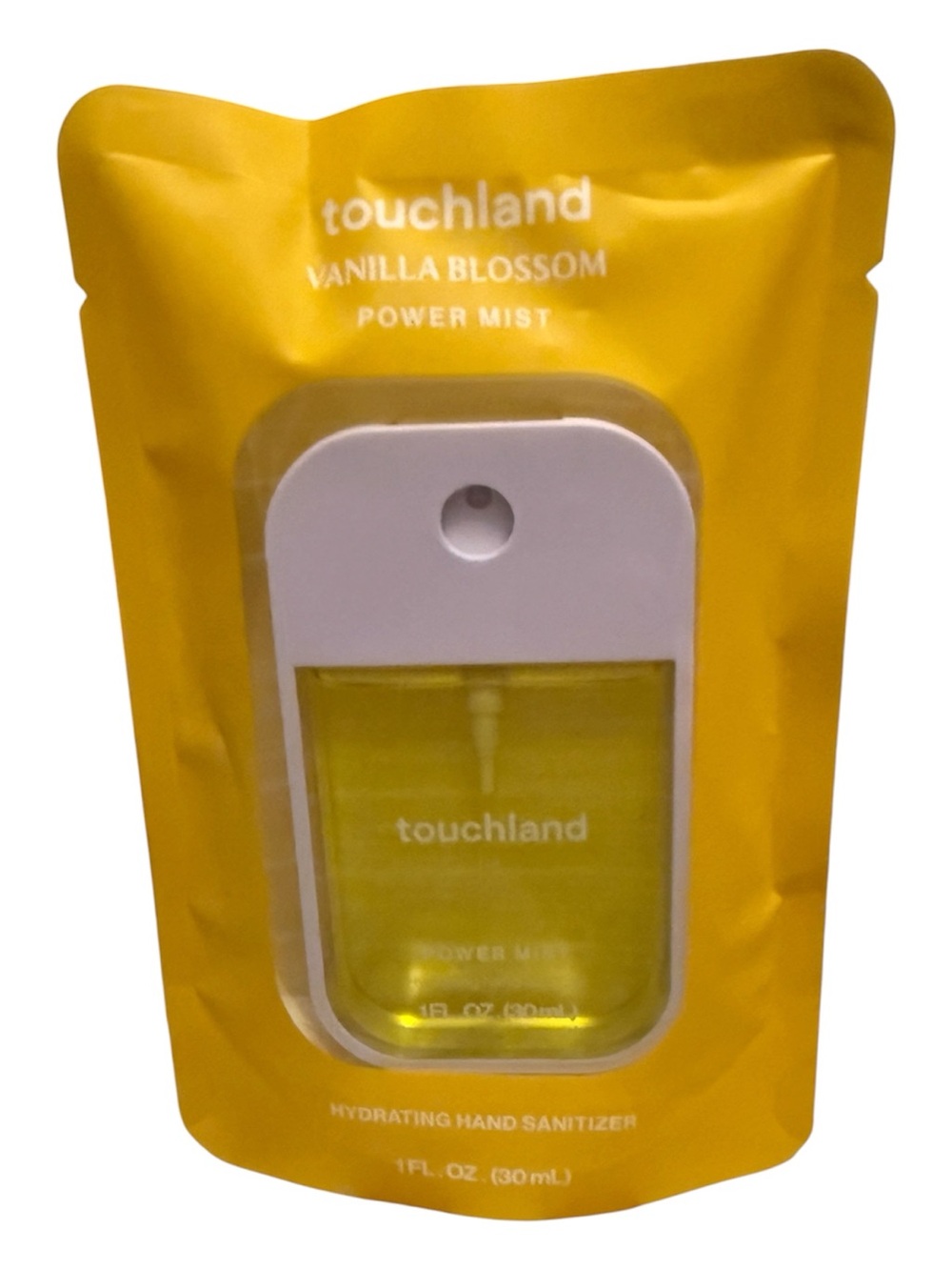 Touchland Vanilla Blossom Hydrating Hand Sanitizer Mist - Yellow